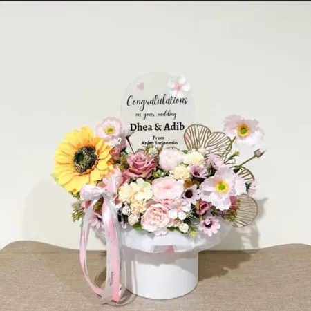 Bloom Box Akrilik Ucapan Wedding Batuceper